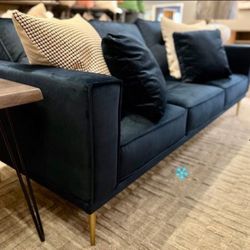 Navy Sofa Loveseat Velvet Living Room Set 💥 Brand New 💯 Color Options 👍 Fast Delivery 🚚 