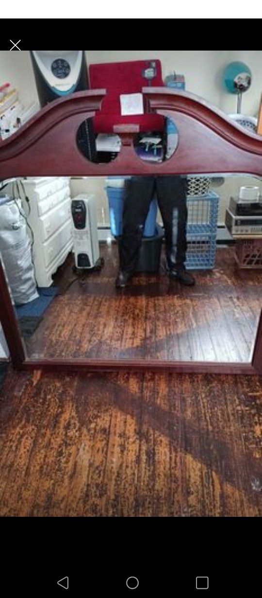 Cherrywood Antique Mirror