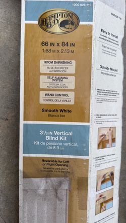 3.5in. Vertical Blind kit 66 in. x 84 in. (Qty 2)