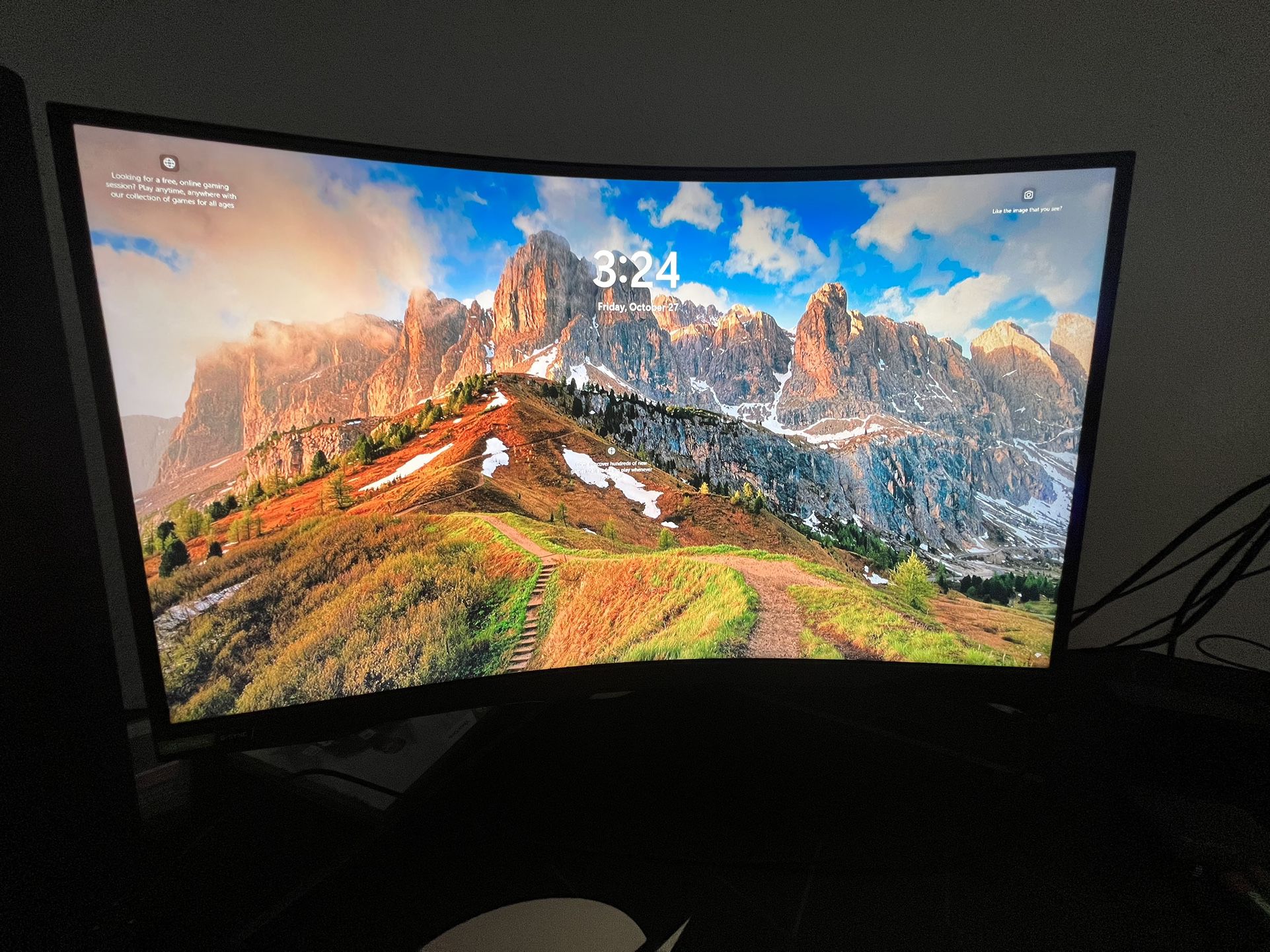 27’ 240 hz curved monitor 