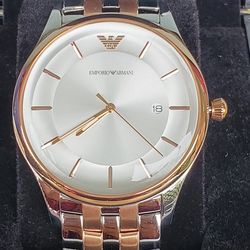 New Emporio Armani Men's TwoTone Watch