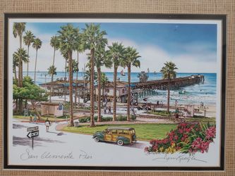 Vintage San Clemente Pier ART Jim Krogle