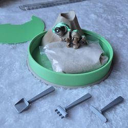 3d-printed dino zen garden