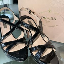 Women’s Black Prada Heels Size 39
