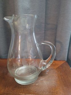 Princess House Crystal Glass Pitcher