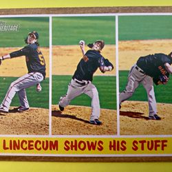 Tim Lincecum 2011 Topps Heritage Card