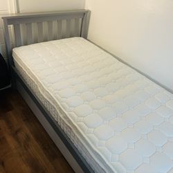 Twin mattress and frame 