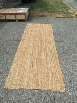 Jute Rug - 4ft x 10 ft - Handmade