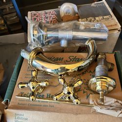 Gold plated heavy duty faucets