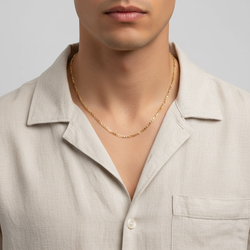 14K Yellow Gold 19.5" Figaro Chain