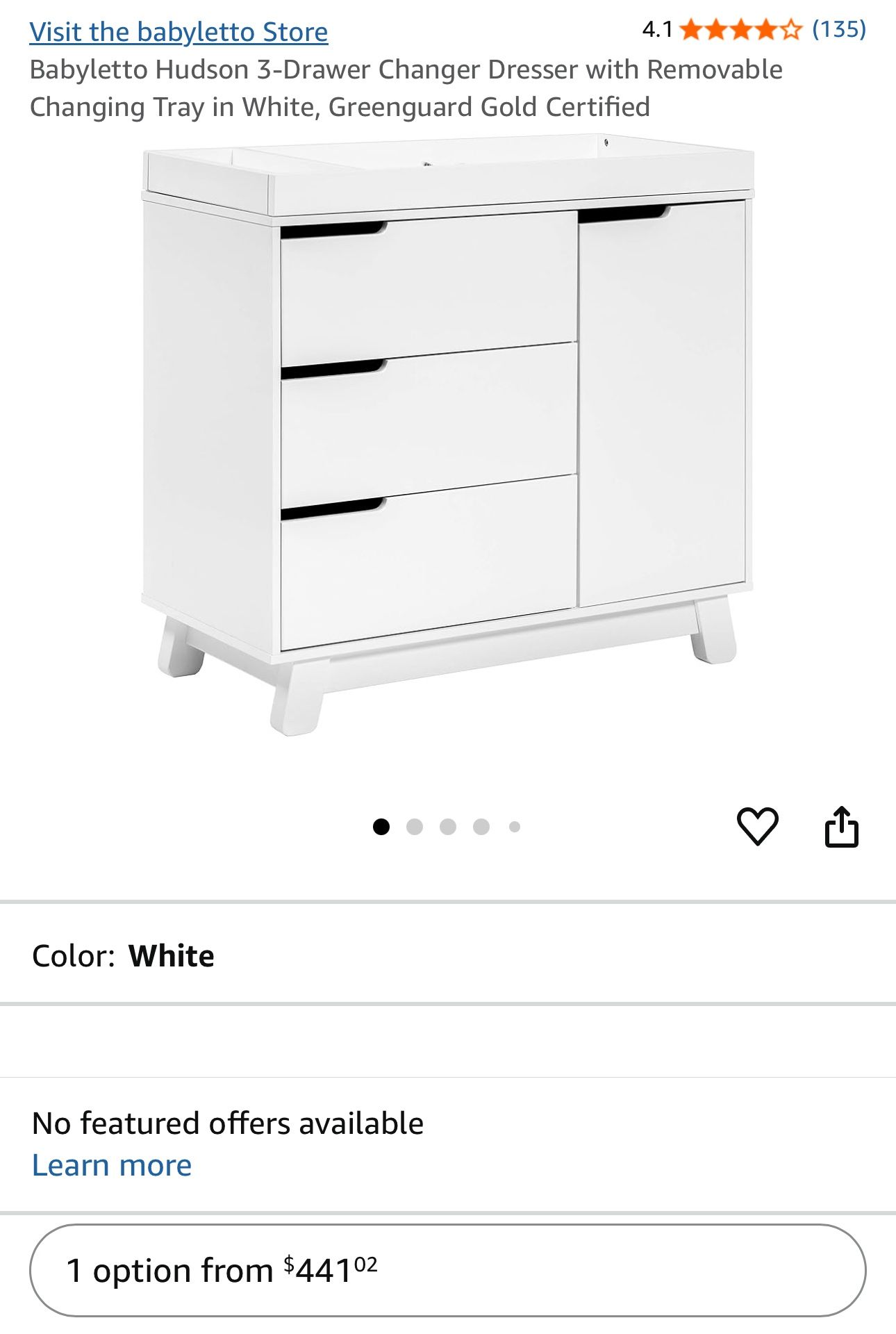 Babyletto Hudson 3 Drawer Dresser