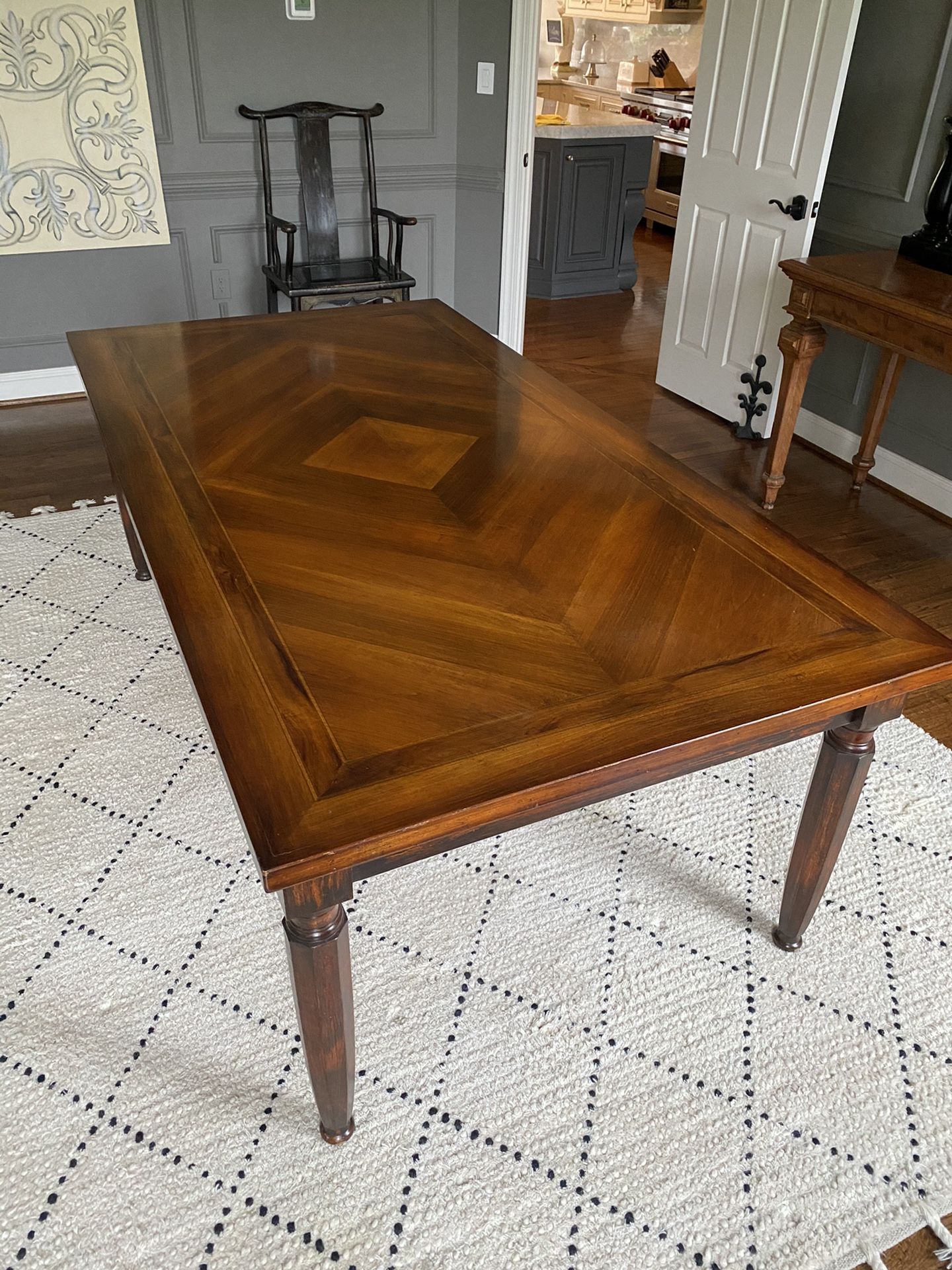 Crate and Barrel dining table