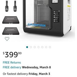 FLASHFORGE Adventurer 3 3D Printer Limited Edition, with 4 Removable Nozzle Assembly and 2 Building Plates, Built-in HD Camera and Leveling-Free Print