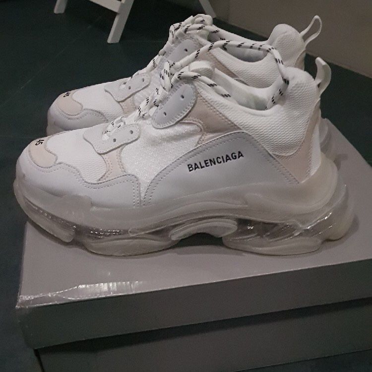 balenciaga clear white