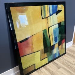 Large Modern Laquer Art Piece 