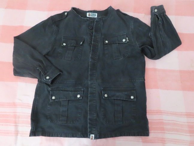 a bathing ape bape wgm denim jacket