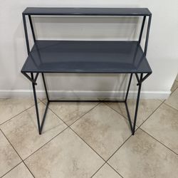 Metal Desk With Shelf