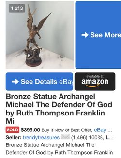 Michael The Defender Of God  Bronze Statue 