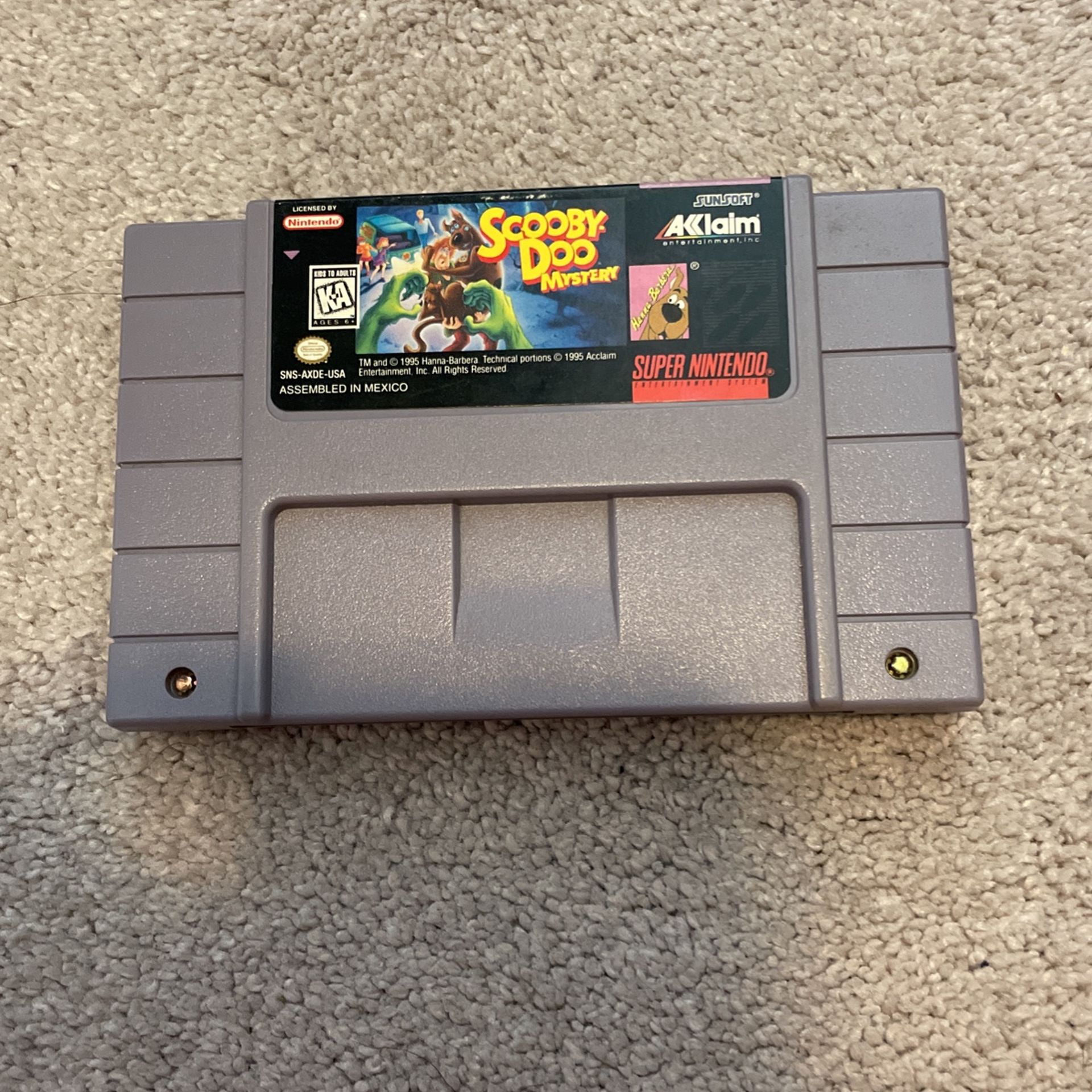 Scooby Doo For Super Nintendo Super Nes SNES