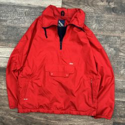 Vintage Serac Snowbarding/Skiing Windbreaker Red Large