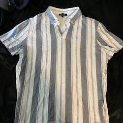 Stripped Collared Shirt