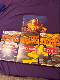 Supreme X  Wheaties Cereal Boxes (3) Unopened