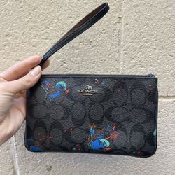 COACH wristlet (rooster print)   