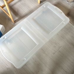 Rubber Maid Tote Rolls Unber Beds