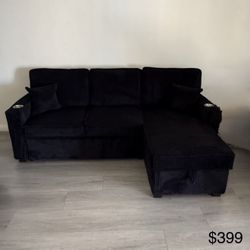 New Black  Sofa Bed