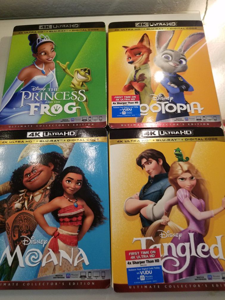Disney 4k Blu-ray movies!