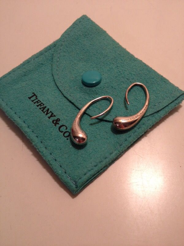 Authentic Tiffany & Co. Teardrop earrings