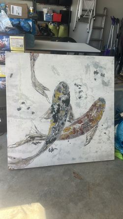 Large Fish painting