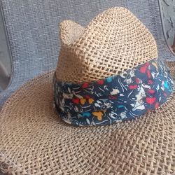 Vintage Goofy Disney Straw Sun Hat