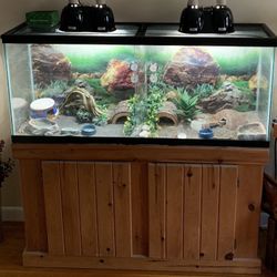 55 Gallon Tank with Cabinet Stand