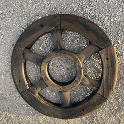 32” wood wagon wheel. 