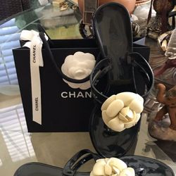 NEW Chanel Brand Authentic Sandals Used It One Time Literally Brand New $575Or Best Offer