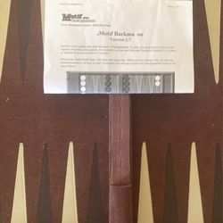 BACKGAMMON BOARD GAME NEW LOWER PRICE $20.