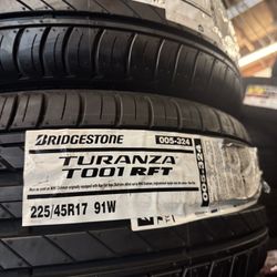 🏁🚦225-45-17 Bridgestone Tires 