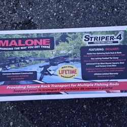 Malone Striper 4 Rod Holder Fishing New