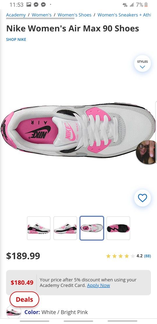 Women's 9 1/2 Nike Air Maxes