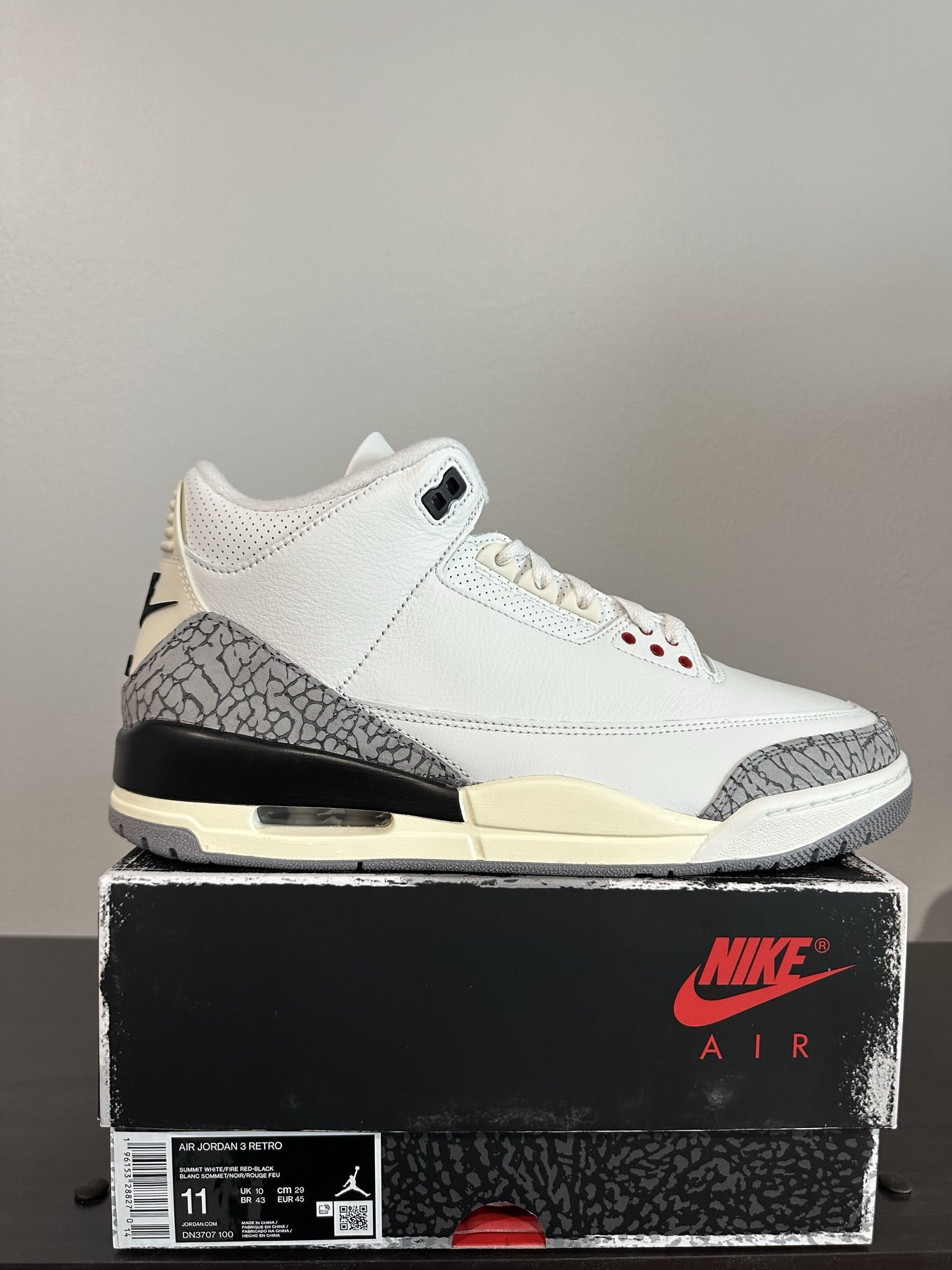 Jordan 3 White Cement - 11 & 11.5 M