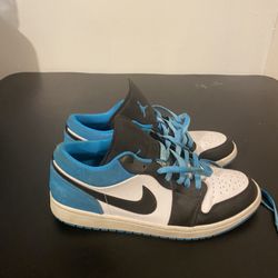 Air Jordan 1 Low Blue And Black