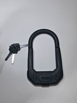 Hiplok DX Black U-Lock ebike Bike Lock with Keys Diamond rated Belt Clip