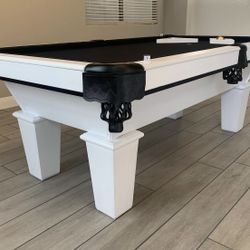 7ft Or 8ft Solid Wood Pool Table! 3 piece slate! Price Includes Delivery & Installation! You Pick You’re Own Colors! 