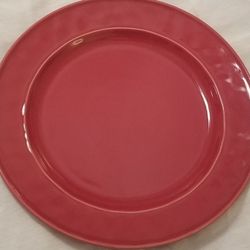 Food Network FONTINA RED Dinner Plate