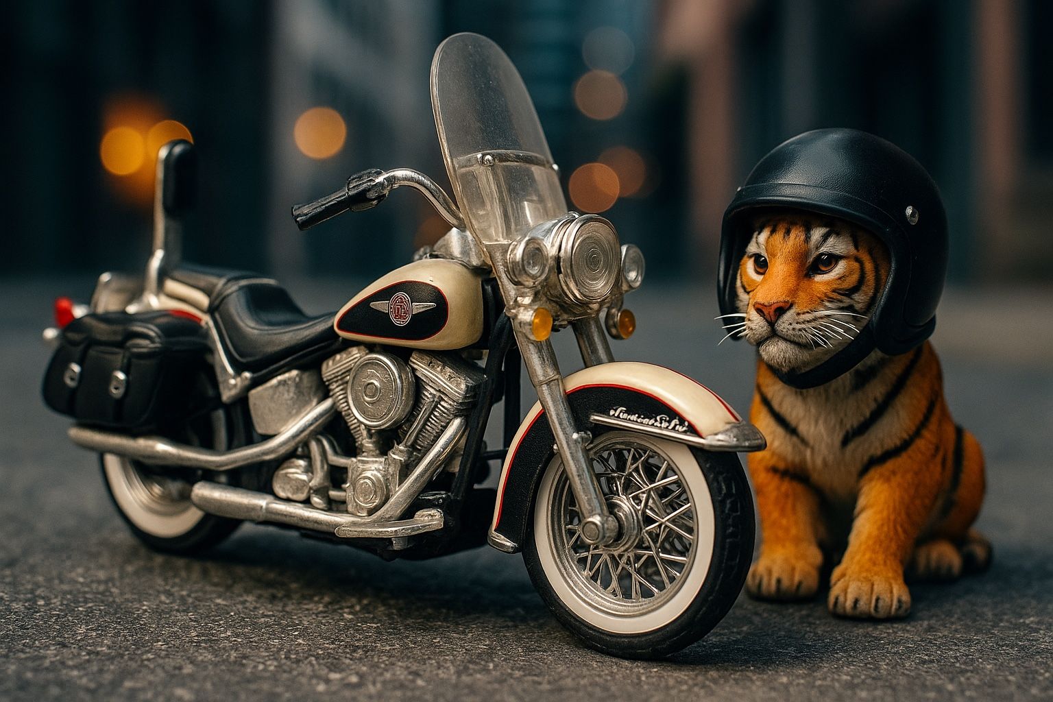 Maisto 1993 Harley-Davidson FLSTN Heritage Softail Nostalgia Motorcycle 1:18, 5”