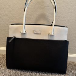 Kate Spade Grove Street black white Large Tote