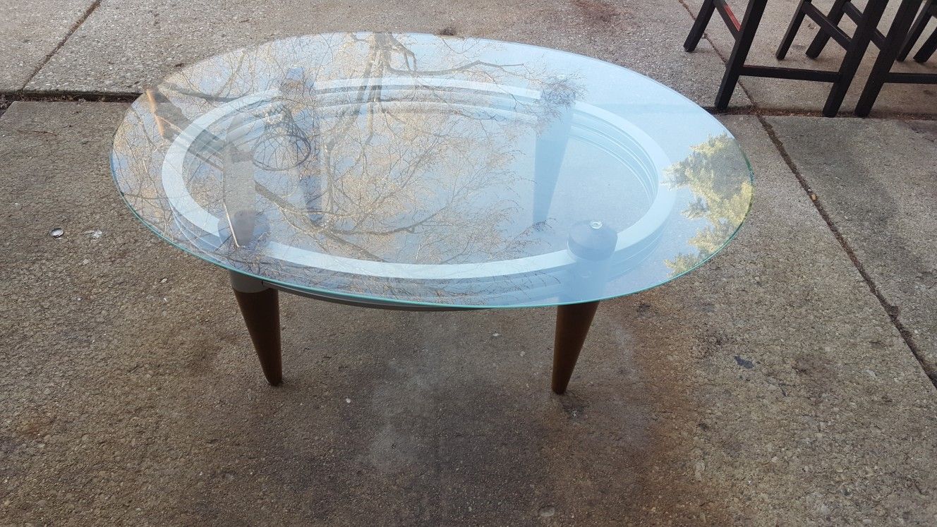 GLASS COFFEE AND END TABLE NEED GONE $60 OBO