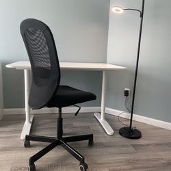 IKEA Desk Chair and lamp