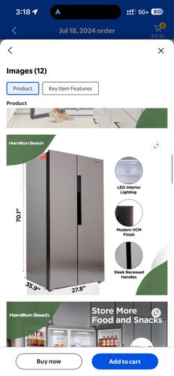 Hamilton beech fridge